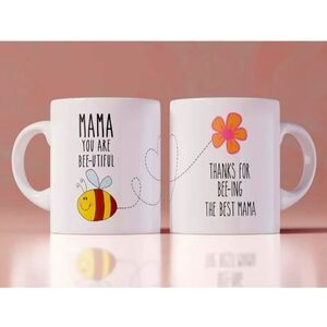 Green Star Gifts, "Mama You Are Bee-utiful/Thanks For Being The Best Mom" Mug